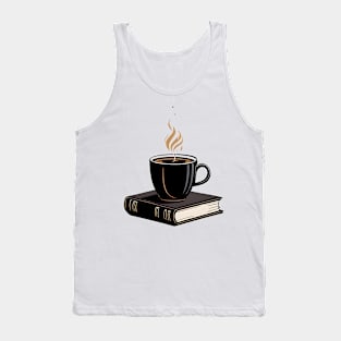 book and cup of coffee Tank Top